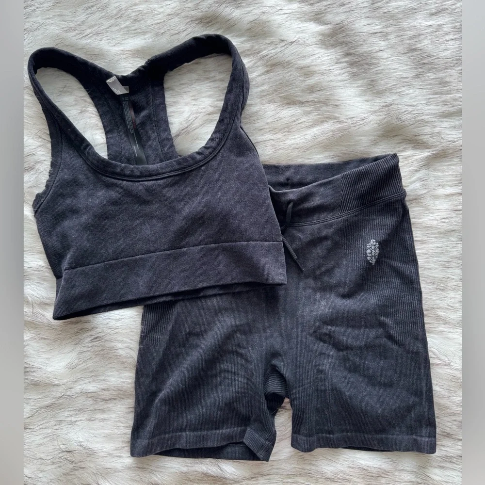 Free People Go To Bra and Rib Shorts - Picture 4 of 4